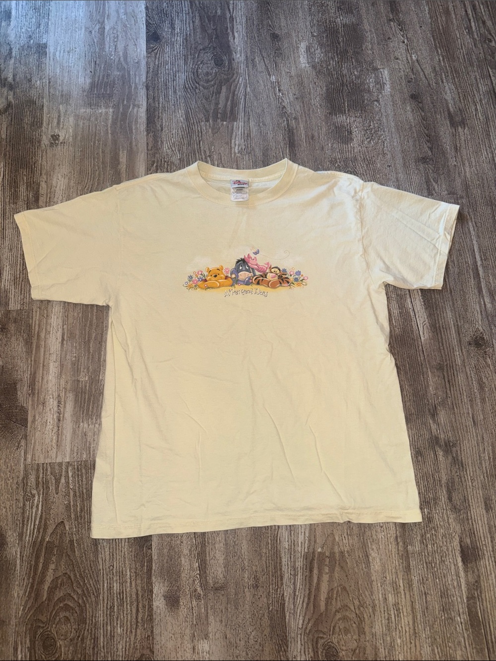 Disney Winnie the Pooh Cream Short Sleeve Graphic Tee